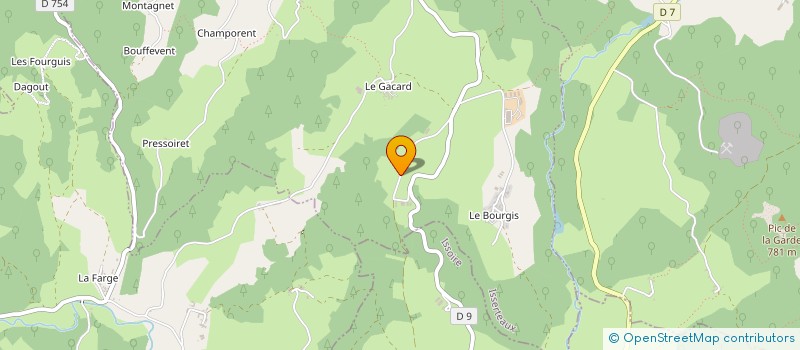 localisation de l'entreprise MONSIEUR PIERRE RICORNET  ISSERTEAUX