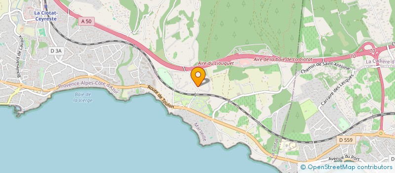 localisation de l'entreprise MONSIEUR PIERRE RIETSCH  LA CIOTAT