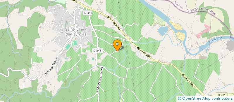 localisation de l'entreprise MONSIEUR PIERRE RIGAILL  SAINT-JULIEN-DE-PEYROLAS