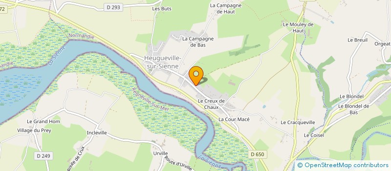 localisation de l'entreprise MONSIEUR PIERRE RIGOT  HEUGUEVILLE-SUR-SIENNE