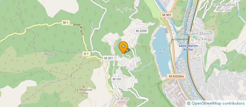 localisation de l'entreprise MONSIEUR PIERRE RIGOULET  LE BROC