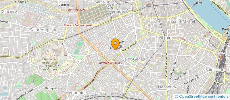 localisation de l'entreprise MONSIEUR PIERRE RIOU  BORDEAUX