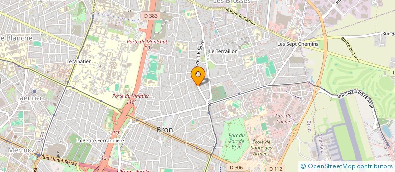 localisation de l'entreprise MONSIEUR PIERRE RIVART  BRON