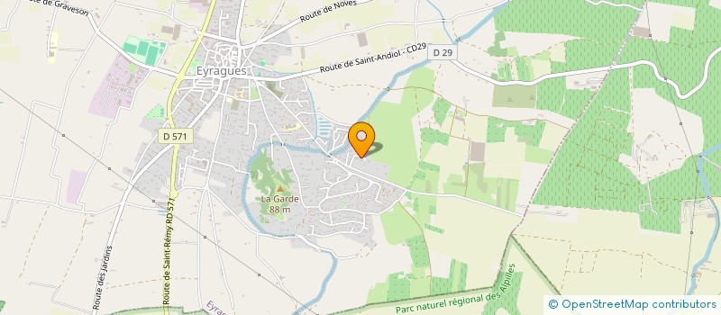 localisation de l'entreprise MONSIEUR PIERRE RIVIERE  EYRAGUES