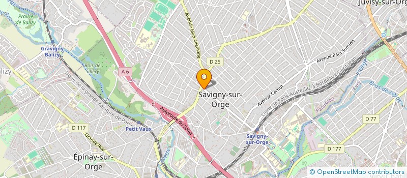 localisation de l'entreprise MONSIEUR PIERRE RIVOLLIER à SAVIGNY-SUR-ORGE
