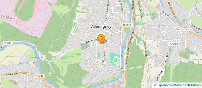 localisation de l'entreprise MONSIEUR PIERRE RIZZON  VALENTIGNEY