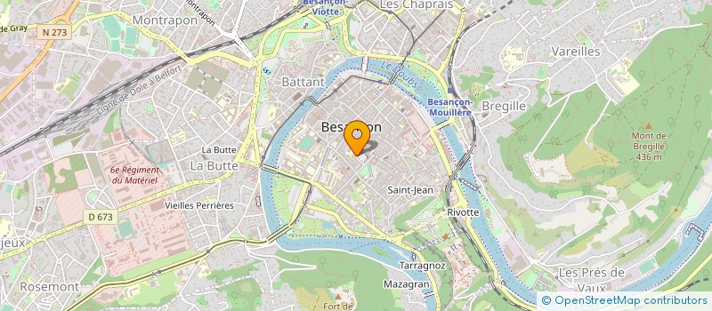 localisation de l'entreprise MONSIEUR PIERRE ROBERT  BESANCON