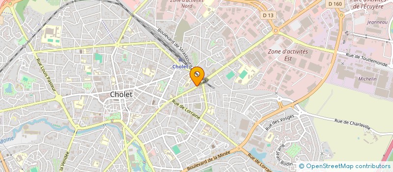 localisation de l'entreprise MONSIEUR PIERRE ROBERT  CHOLET