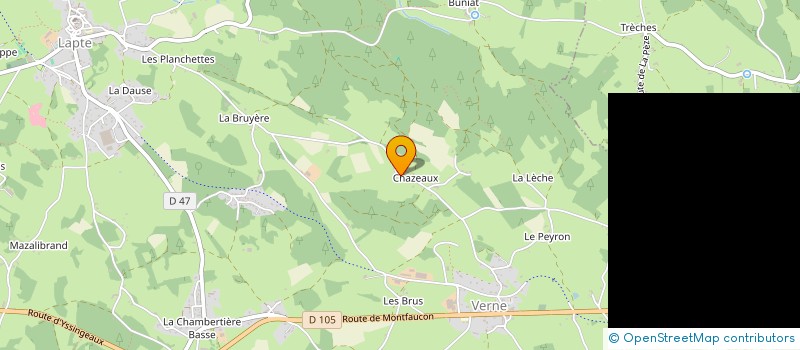 localisation de l'entreprise MONSIEUR PIERRE ROCHEDIX  LAPTE