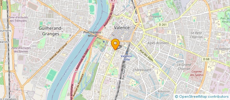 localisation de l'entreprise MONSIEUR PIERRE ROCHETTE à VALENCE
