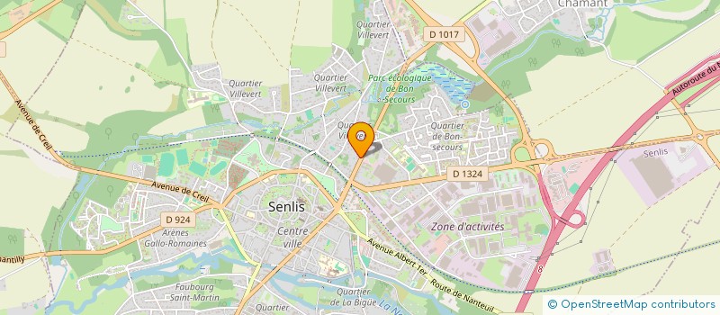 localisation de l'entreprise MONSIEUR PIERRE RODIER  SENLIS