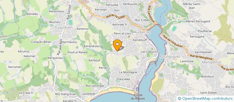 localisation de l'entreprise MONSIEUR PIERRE ROGEL  AUDIERNE