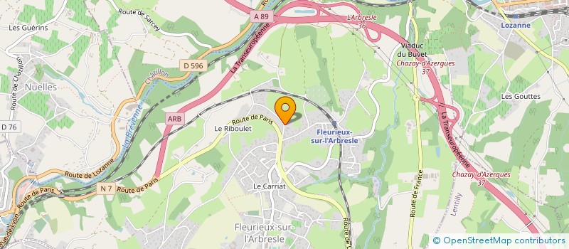 localisation de l'entreprise MONSIEUR PIERRE ROIG à FLEURIEUX-SUR-L'ARBRESLE