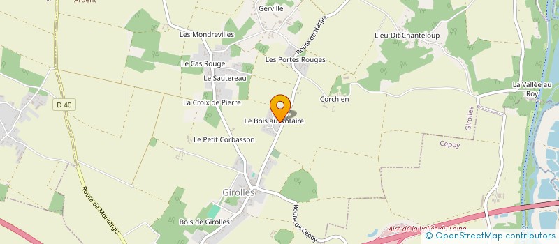 localisation de l'entreprise MONSIEUR PIERRE ROLAND à GIROLLES