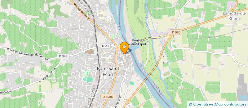 localisation de l'entreprise MONSIEUR PIERRE ROLLAND  PONT-SAINT-ESPRIT