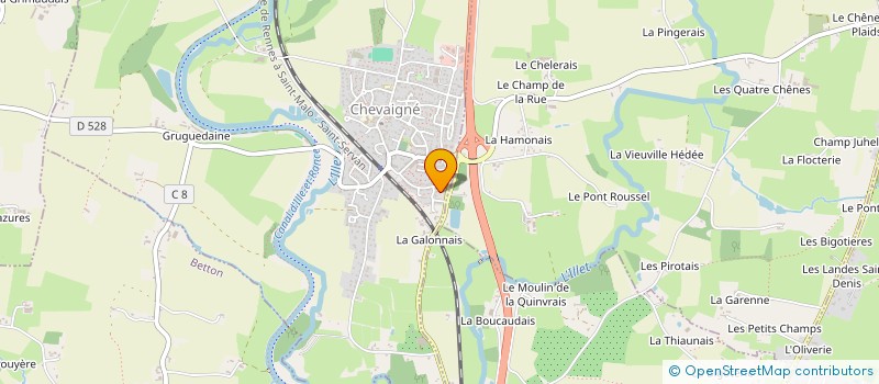 localisation de l'entreprise MONSIEUR PIERRE ROLLAND  CHEVAIGNE