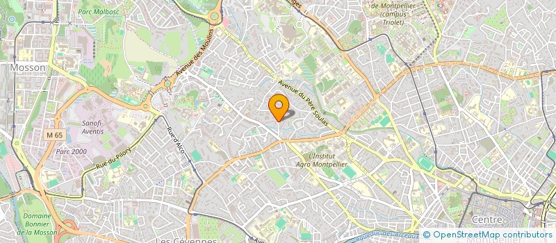 localisation de l'entreprise MONSIEUR PIERRE ROLLAND à MONTPELLIER