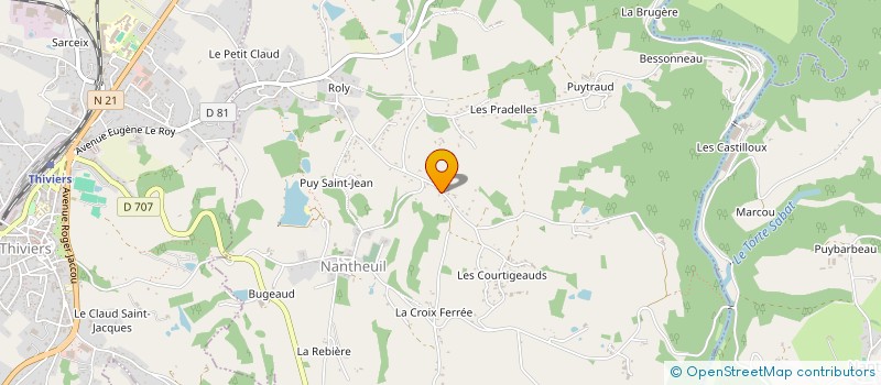 localisation de l'entreprise MONSIEUR PIERRE ROLLAND à NANTHEUIL