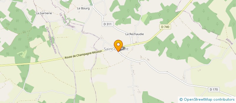 localisation de l'entreprise MONSIEUR PIERRE ROMPEN à SAINT-COUTANT