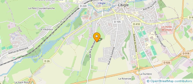 localisation de l'entreprise MONSIEUR PIERRE RONDEAU à L'AIGLE