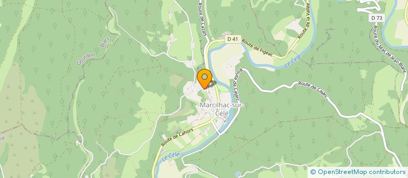 localisation de l'entreprise MONSIEUR PIERRE RONSIN  MARCILHAC-SUR-CELE