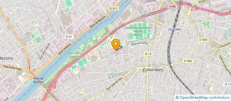 localisation de l'entreprise MONSIEUR PIERRE ROQUET à COLOMBES