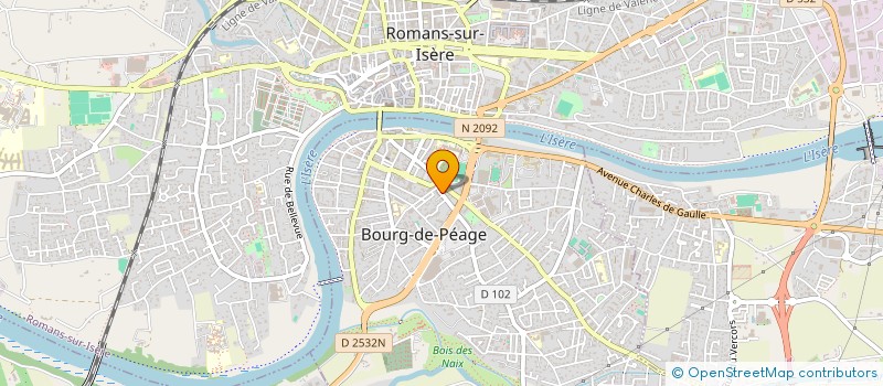 localisation de l'entreprise MONSIEUR PIERRE ROSSET  BOURG-DE-PEAGE