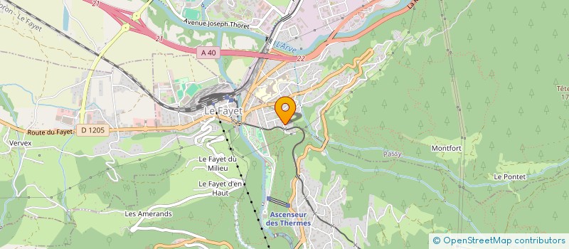 localisation de l'entreprise MONSIEUR PIERRE ROSSET  SAINT-GERVAIS-LES-BAINS