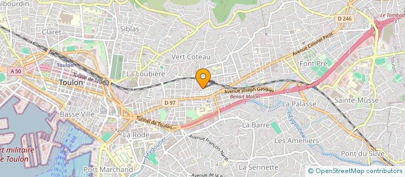 localisation de l'entreprise MONSIEUR PIERRE ROSSI à TOULON