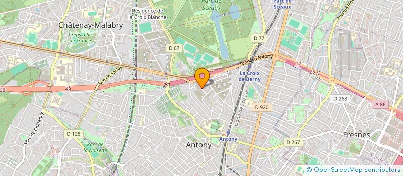 localisation de l'entreprise MONSIEUR PIERRE ROUGIER à ANTONY