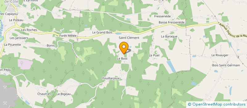 localisation de l'entreprise MONSIEUR PIERRE ROUSSARIE  LA COQUILLE