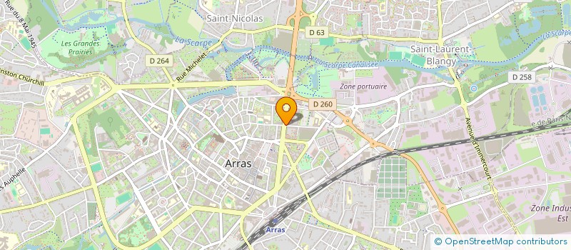 localisation de l'entreprise MONSIEUR PIERRE ROUSSEL à ARRAS