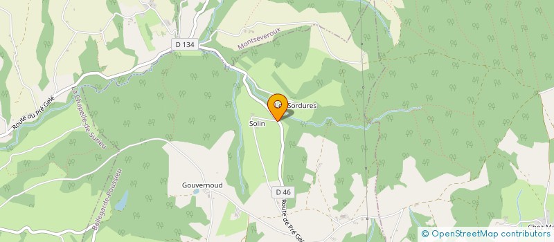 localisation de l'entreprise MONSIEUR PIERRE ROUSSET  BELLEGARDE-POUSSIEU