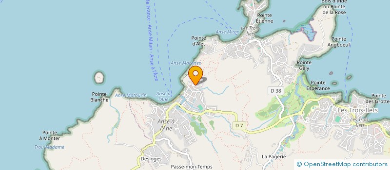 localisation de l'entreprise MONSIEUR PIERRE ROUSSETTE à LES TROIS-ILETS