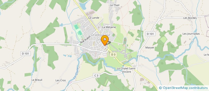 localisation de l'entreprise MONSIEUR PIERRE ROUTHE à ORADOUR-SUR-GLANE