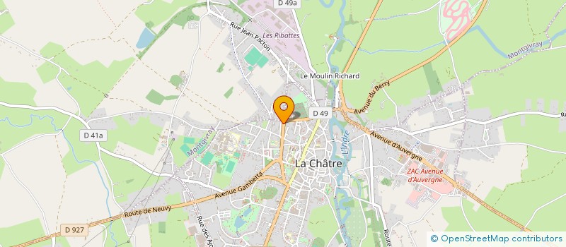 localisation de l'entreprise MONSIEUR PIERRE ROUVE à LA CHATRE