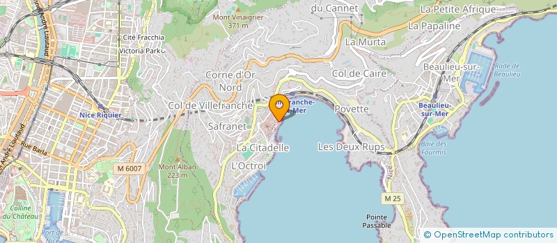 localisation de l'entreprise MONSIEUR PIERRE ROUX à VILLEFRANCHE-SUR-MER