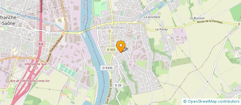 localisation de l'entreprise MONSIEUR PIERRE ROUX  JASSANS-RIOTTIER