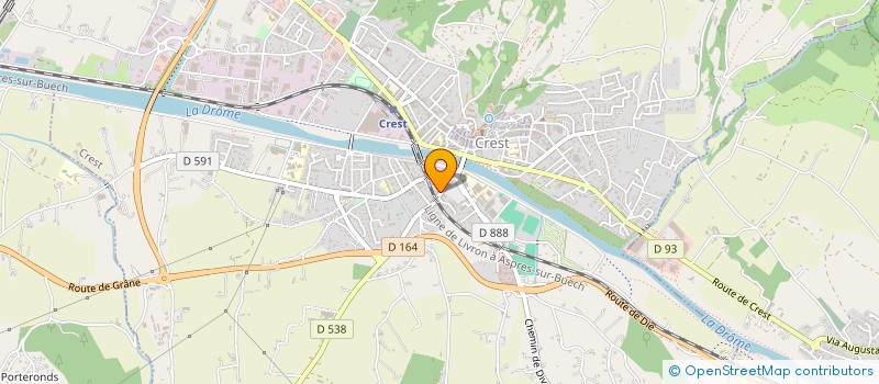 localisation de l'entreprise MONSIEUR PIERRE ROUX  CREST