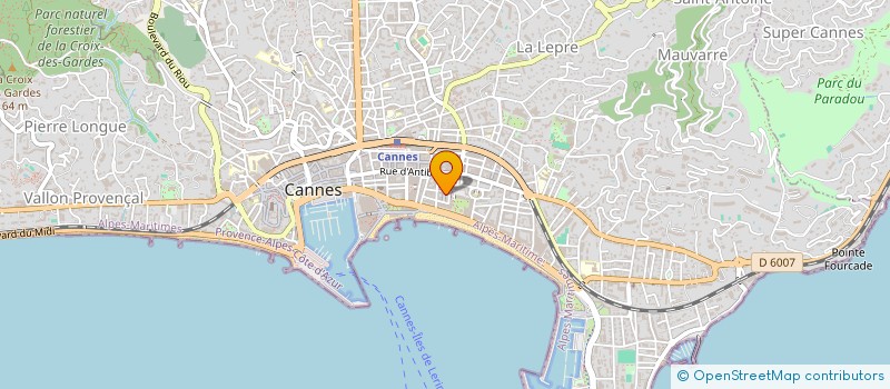 localisation de l'entreprise MONSIEUR PIERRE ROUX à CANNES