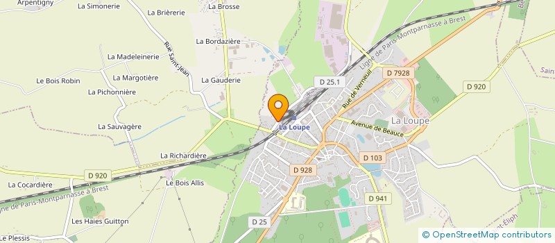 localisation de l'entreprise MONSIEUR PIERRE RUBENSON  LA LOUPE