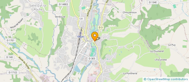 localisation de l'entreprise MONSIEUR PIERRE SABATIE  OBJAT