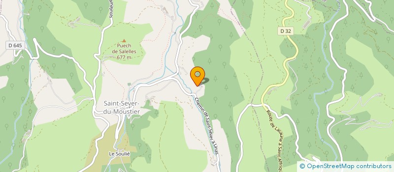 localisation de l'entreprise MONSIEUR PIERRE SABATIER  SAINT-SEVER-DU-MOUSTIER