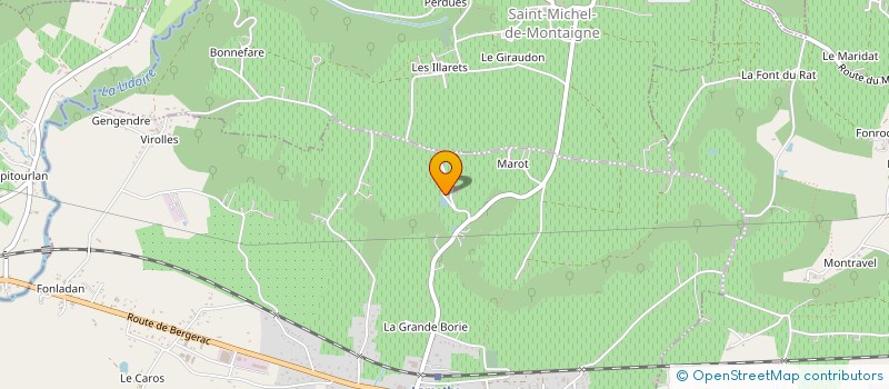 localisation de l'entreprise MONSIEUR PIERRE SAGET  SAINT-MICHEL-DE-MONTAIGNE