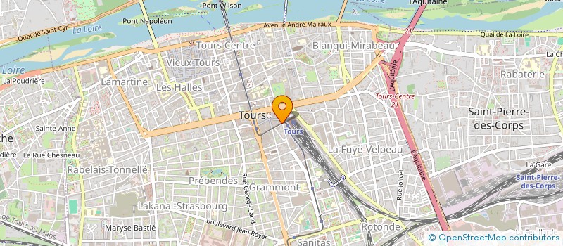 localisation de l'entreprise MONSIEUR PIERRE SAGUIN  TOURS