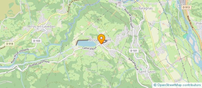 localisation de l'entreprise MONSIEUR PIERRE SAINT MARTIN  ARCIZANS-AVANT