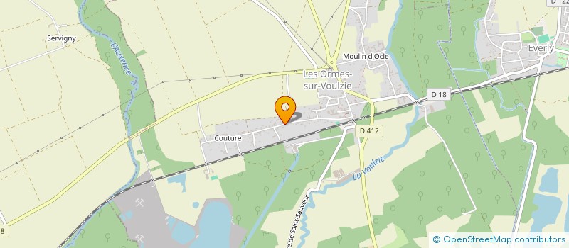 localisation de l'entreprise MONSIEUR PIERRE SAINT-PAUL  LES ORMES-SUR-VOULZIE