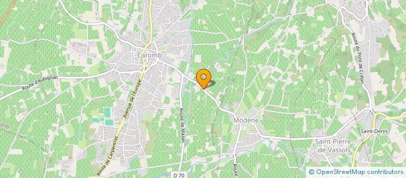 localisation de l'entreprise MONSIEUR PIERRE SALETES  CAROMB