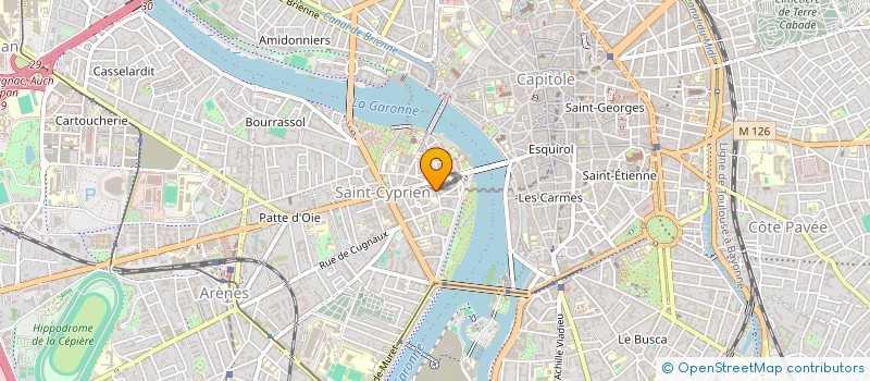 localisation de l'entreprise MONSIEUR PIERRE SALETES  TOULOUSE