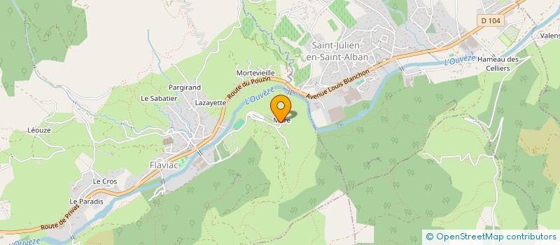 localisation de l'entreprise MONSIEUR PIERRE SALLEE  FLAVIAC
